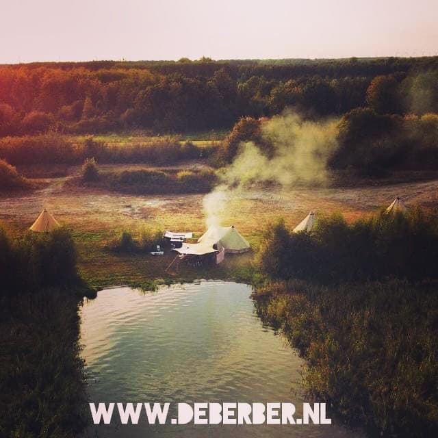 Kamperen op het strand aan het Veluwemeer.&nbsp;